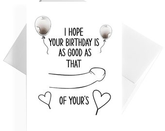 Funny Birthday Card, Funny Birthday Cards, Bold Card Boyfriend, Card Husband, 30th, 40th, 50th, 60th, Humor Card, Funny Card