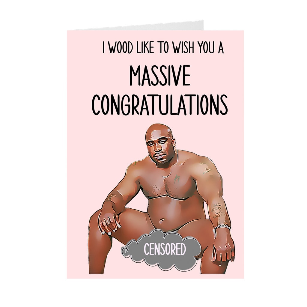 Barry Wood Card Naked Card Barry Wood Funny Graduation - Etsy Denmark