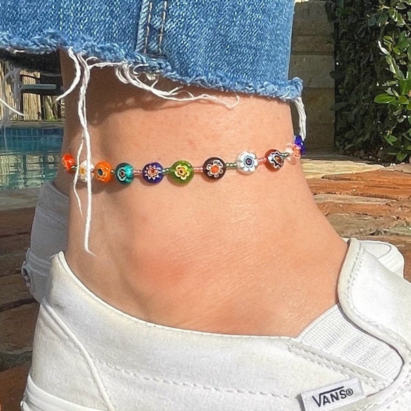 Blossom Beaded Anklet