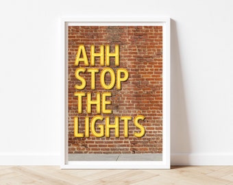 Lustiger irischer Spruch Print, Neon Schild Wandkunst, irischer Humor digitaler Download.