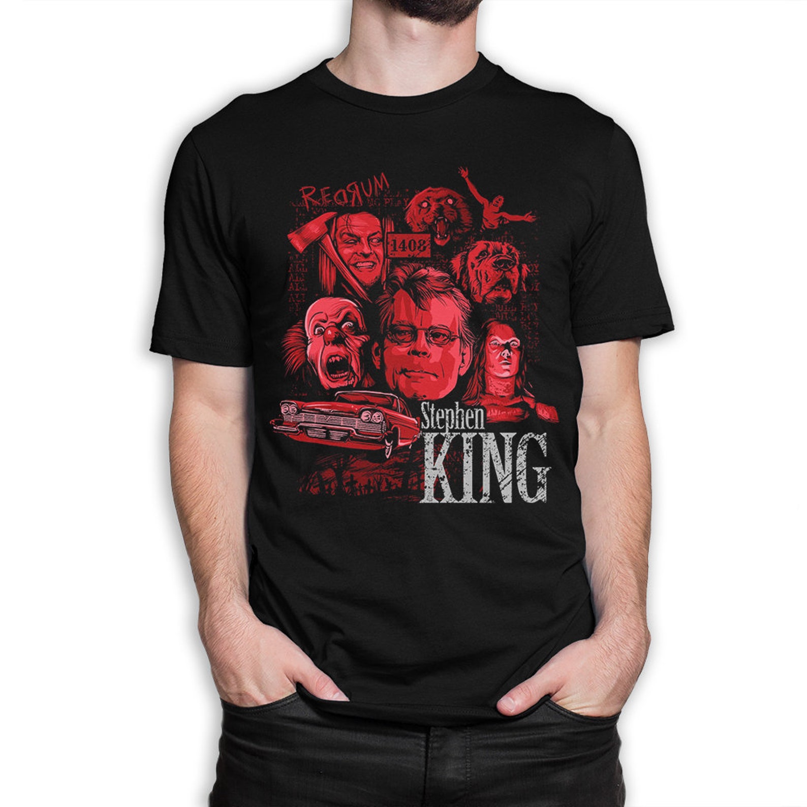 Stephen King Movies Art T-Shirt Men's Women's All | Etsy