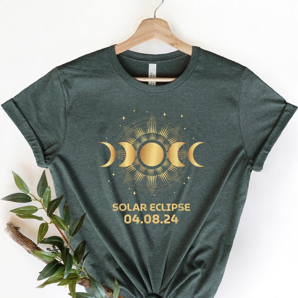 Custom State City Total Solar Eclipse Shirt, Solar Eclipse 2024 Shirt, Sun Moon Totality 2024, 4.8.2024 Great American Eclipse States