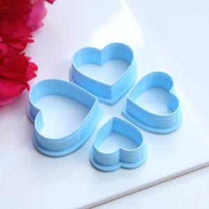 Polymer Clay Cutter Heart, Valentines Day Polymer Clay Cutter, Polymer Clay Cutter, Clay Cutter, Cutter for Clay Earrings,Heart Cutter