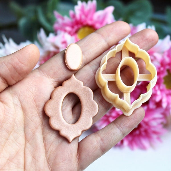 Moroccan Polymer Clay Cutter, Boho Clay Cutter, Donut Cutter, Tools for Polymer Clay Earrings, Morocco Drop Clay Cutter, DIY Tools