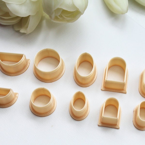Cutter Set, Stud Cutters, Polymer Clay Cutter Set, Mirror Clay Cutter, Geometric Polymer Clay Cutter, Cutters for Earrings, Clay Tool