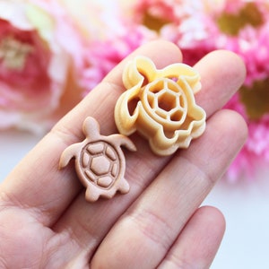 Polymer Clay Cutters, Turtle Polymer Clay Cutters, Sea Turtle Clay Cutters, Embossing Polymer Clay Cutters, Turtle Cutters, Clay Tools