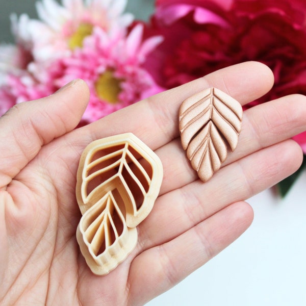 Polymer Clay Cutter Leaf, Polymer Clay Cutter Set, Clay Cutter, Cutter for Polymer Clay Earrings, Fimo Tool