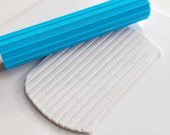 Wide Stripes Texture Roller For Polymer Clay, Striped Linear Embossing Rolling Pin, Wide Linear Texture Pin for Polymer Clay Jewelry, Roller