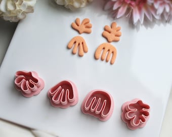 Matisse Polymer Clay Cutter, Summer Polymer Clay Cutter, Polymer Clay Cutter, Coral Clay Cutter, Cutter for Polymer Clay Earrings