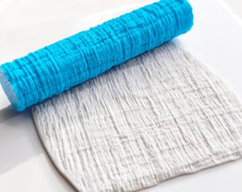 Denim Jeans Texture Roller, Jeans Texture Roller, Denim Textile Texture Roller, Fabric Weave Pattern Rolling Pin, Textile Embossing Tool