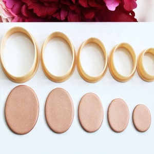 Oval Clay Cutters, Polymer Clay Cutters, Cookie Cutters, Clay Cutters, Clay Tools, Oval Clay Cutters, Cutters