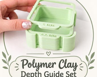 Polymer Clay Depth Guide Set, Clay Thickness Rolling Guides, Ceramic Pottery Tools, Clay Earring Supplies, Polymer Clay Tools, Earring Tools