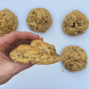 HUGE Big Fat Oatmeal Raisin Cookies