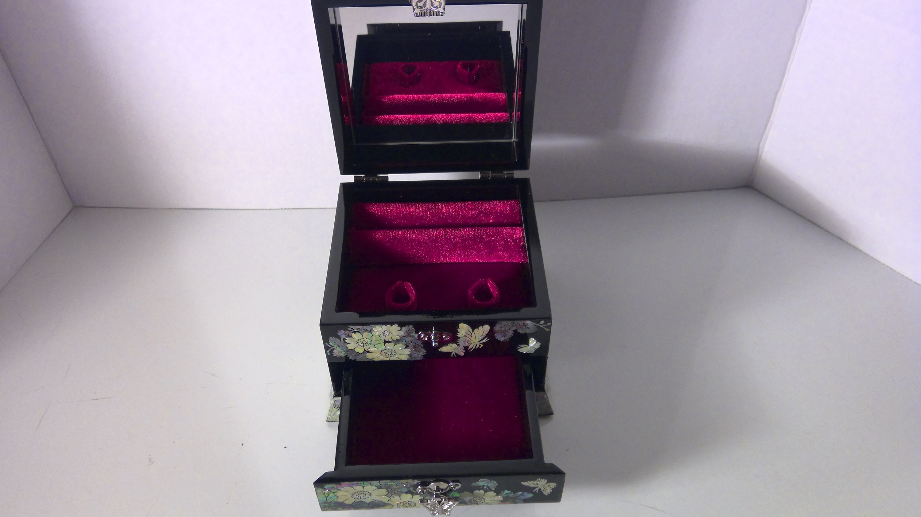 Mother of Pearl Korean Jewelry Box Etsy Australia