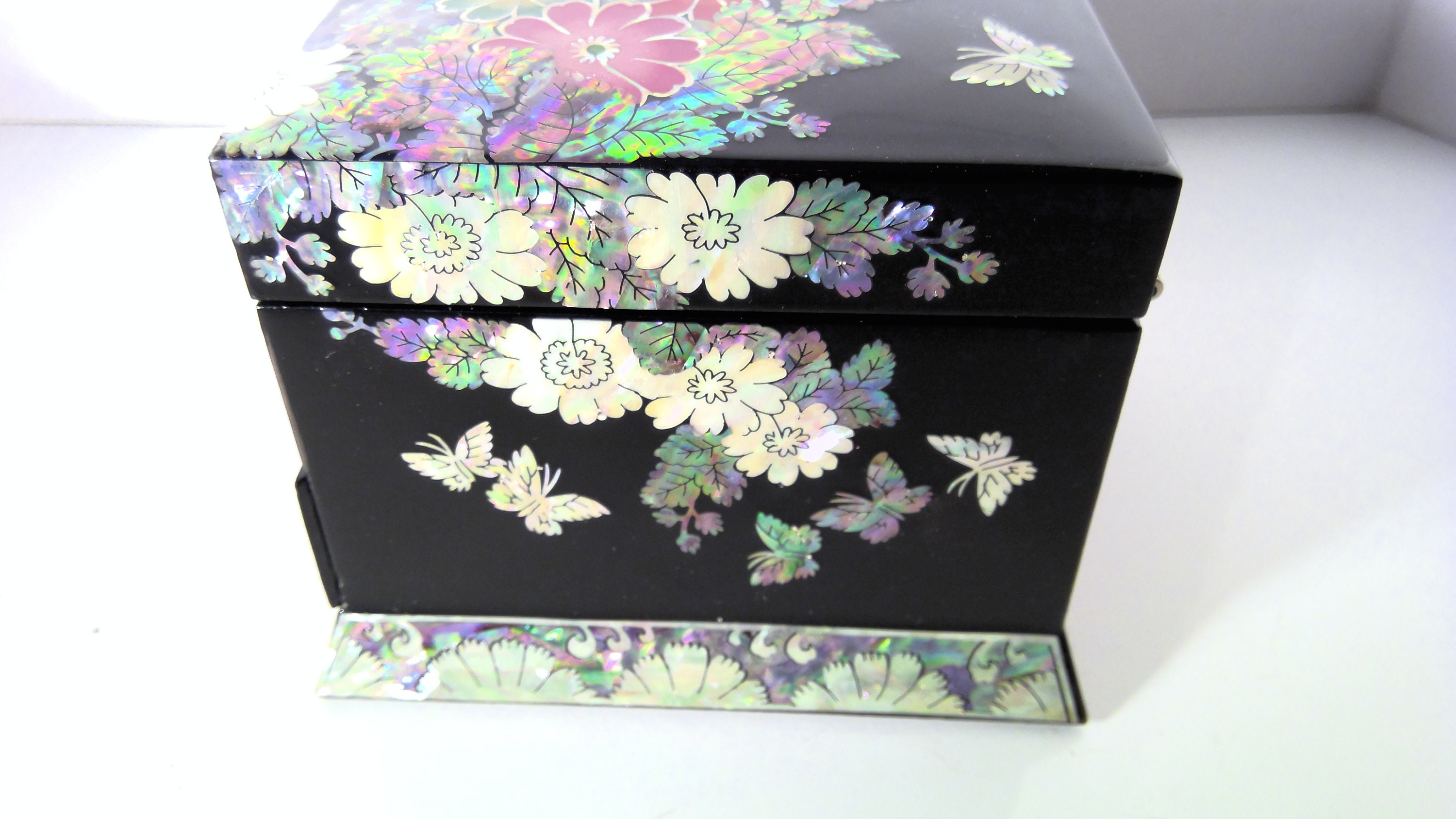 Mother of Pearl Korean Jewelry Box Etsy Australia