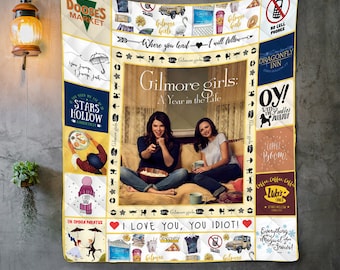 Gilmore Girls I Drink Coffee Like A Gilmore Girl V2 Quilt Fleece Blanket