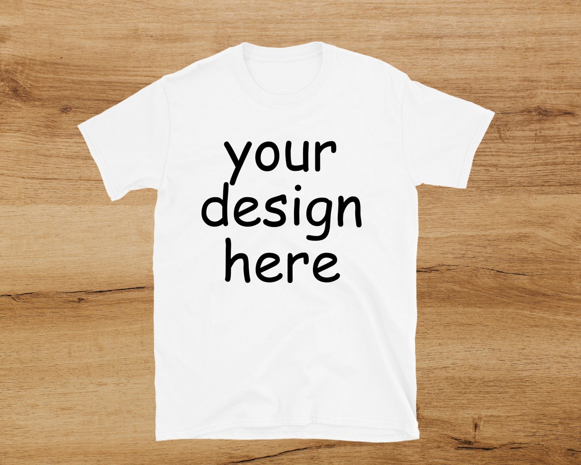 White Gildan Softstyle Mock up 64000 Shirt Mock-up Gildan - Etsy