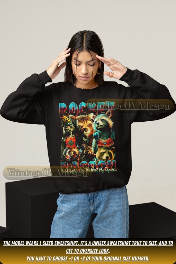 Rocket raccoon sweatshirt on sale