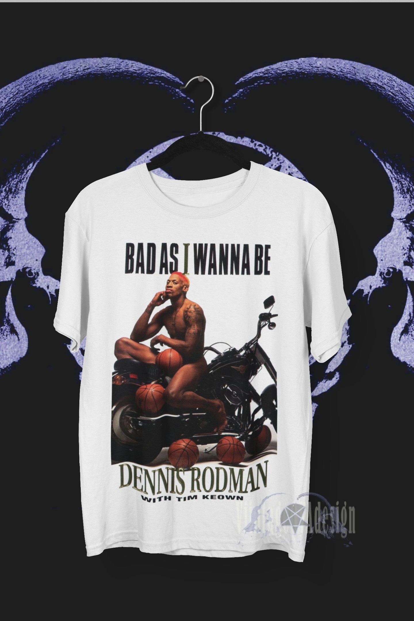 Dennis Rodman BigFace Weedman Graphic Shirt - High-Quality Printed