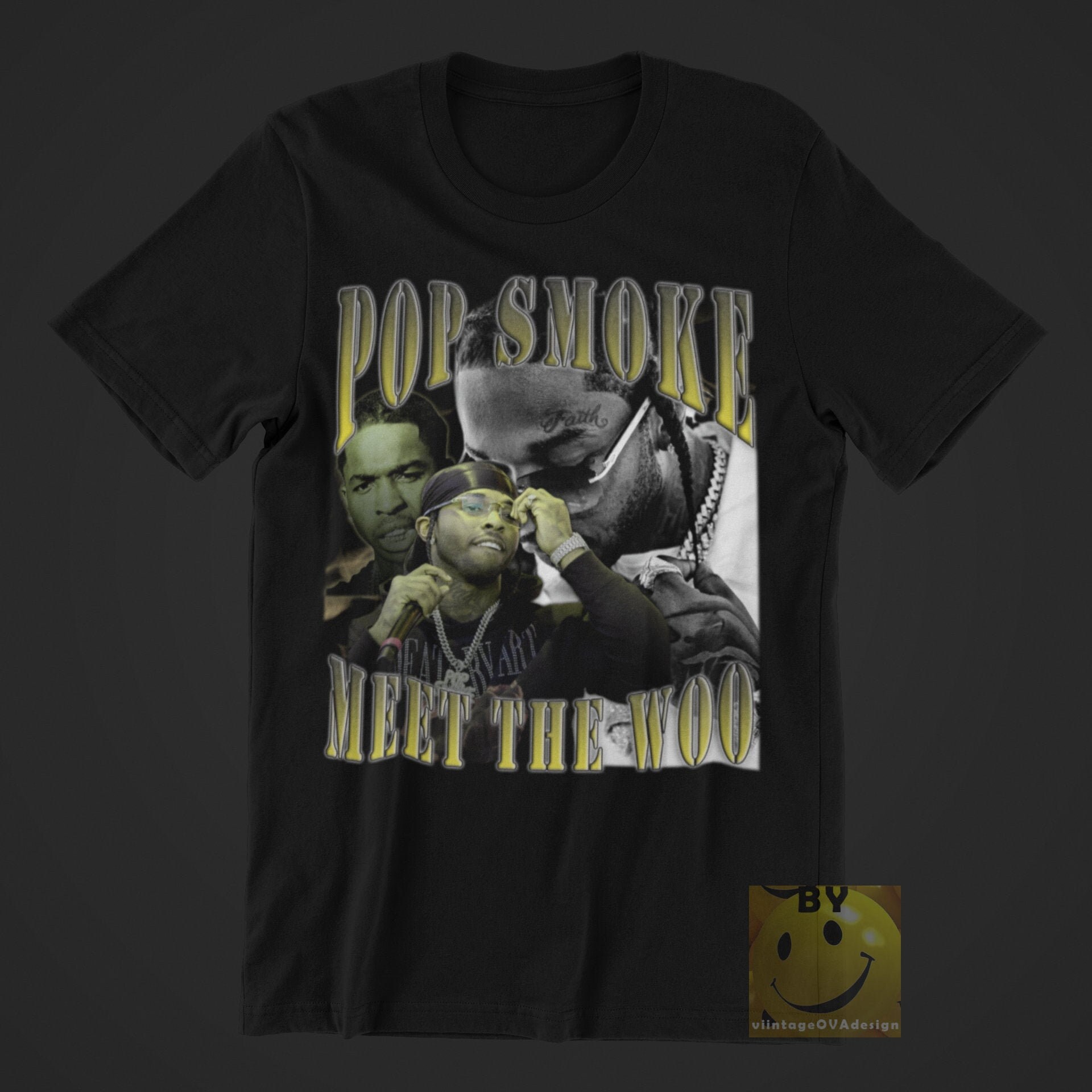 Pop Smoke High Quality DTF Print TShirt Pop Smoke Shirt Pop Etsy
