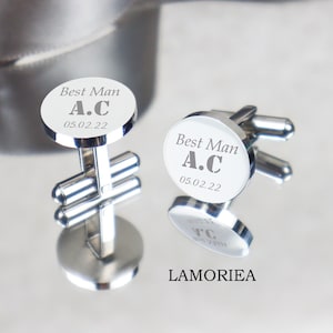 Personalised Engraved Cufflinks, Wedding Role Cufflinks, Personalised Cufflinks, Best Man Cufflinks, Personalised Cufflinks