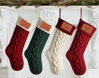 Christmas Stockings with name,Personalized Christmas Stockings,Knit Christmas Stockings,Family Christmas Stockings,Holiday Stockings Gifts