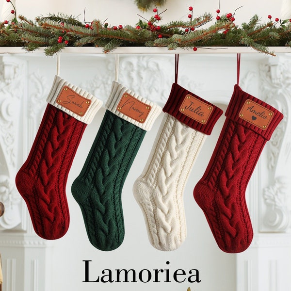 Christmas Stockings with name,Personalized Christmas Stockings,Knit Christmas Stockings,Family Christmas Stockings,Holiday Stockings Gifts