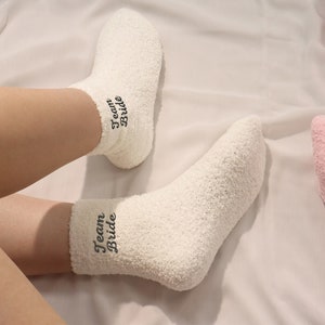 Corgi Stripe Slipper Socks  Fuzzy Socks for Winter - Cute But