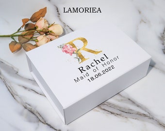 Scatola regalo per ruolo di matrimonio, scatola regalo per proposta di matrimonio personalizzata per damigella d'onore, scatola regalo per damigella d'onore, scatola per damigella d'onore,