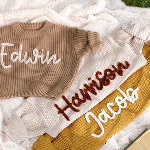 Kinder Pullover, bestickter Pullover, Baby Pullover, Geschenke für Töchter, Weihnachten Baby Junge Baby Mädchen [LM100]