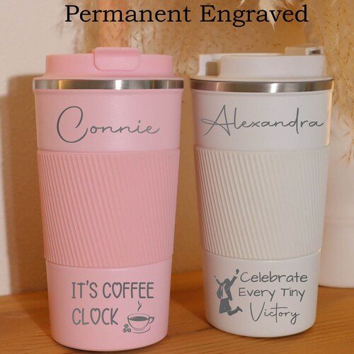 Personalized Coffee Cup Travel Coffee Mug Insulated Stainless Etsy
