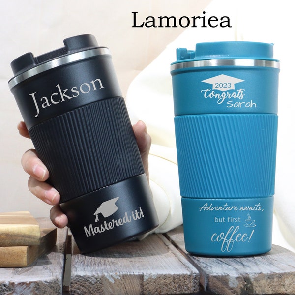 Graduation Gifts, Personalised Graduation Travel Mug, Graduation Present, Class of 2023 gift, Graduation Gift for Her for Him