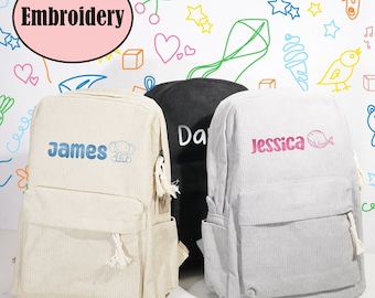Personalized embroidered kids backpack, Toddler Backpack, Backpack for kids, Toddler School Bag, Custom Kids Backpack, Children Bag