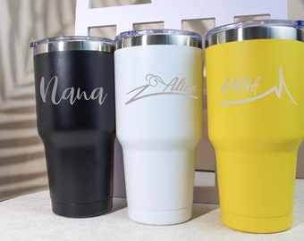 Vaso personalizado de 30 oz, vaso con monograma, grabado con láser, taza aislada, vaso con paja, vaso de vacaciones, despedida de soltera, fiesta de chicas, vaso de vino