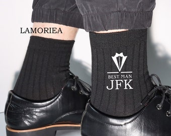 Personalised Groom Groomsmen Socks, Bestman Socks, Wedding Socks, Custom Name Socks, father of the bride groom gifts