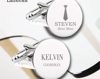 Personalised Engraved Cufflinks, Your Custom Cufflinks,Wedding Cufflinks, Father of the Bride Best Man Groom Cufflinks