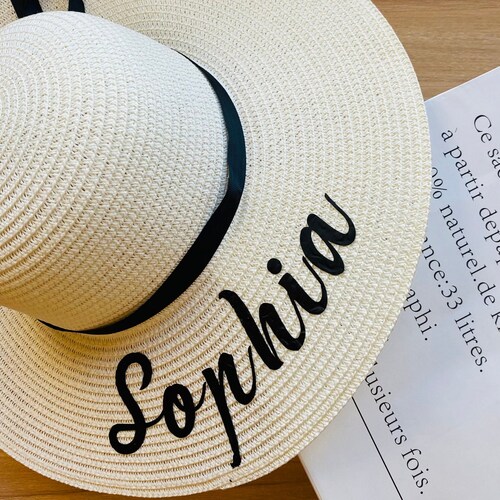 Personalized Floppy Hats With Black 