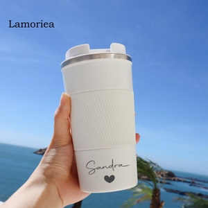 Personalized Coffee cup Travel coffee mug Insulated stainless steel cup Reusable travel mug Stainless steel mug Christmas gifts