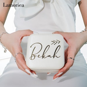 Boîte à bijoux personnalisée, proposition de demoiselle d'honneur, cadeaux de demoiselle d'honneur, cadeaux de remerciement, cadeaux pour elle, cadeaux de Noël rangement de bijoux personnalisé