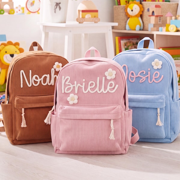 Personalized Kids Backpack, Toddler School Backpack, Back to school gift, Flower Girl Gift, Preschool Backpack, Kindergarten Kids Bag Gift