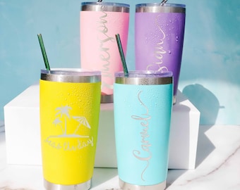 Gift for her, Personalized 20 OZ Tumbler, Custom Travel Mug, Stainless Steel Mug, Insulated Tumbler, Monogram Tumbler, Customized