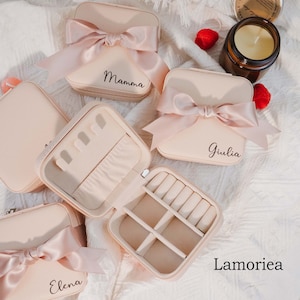 Scatola portagioie personalizzata, scatola portagioie, scatola portagioie da viaggio, scatola portagioie per ragazze, regalo per lei, regali personalizzati
