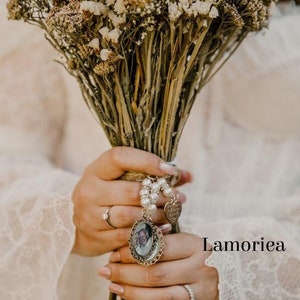Personalized Memorial Photo Bouquet Charm, Bouquet Photo Charm, Memory Charm For Bridal Bouquet, Picture Bouquet Charm