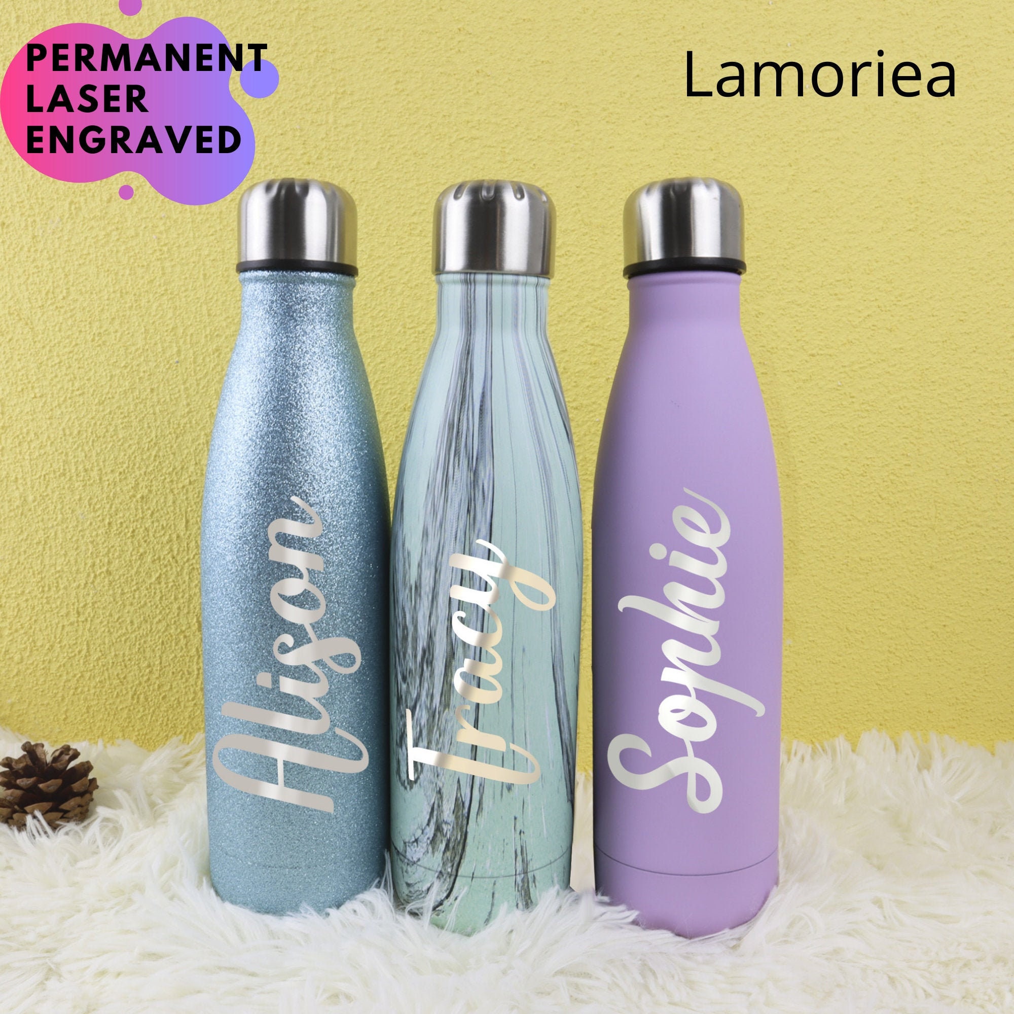 Personalised Insulated Stainless Steel Flask Water Bottle Etsy UK