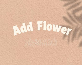 Añadir una puntada floral