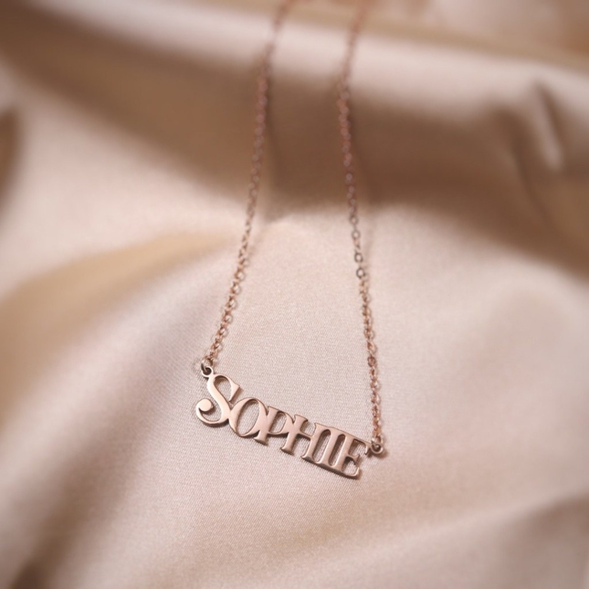 Personalized Sophie Style Name Necklace in Sterling Silver by - Etsy UK