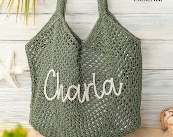 Personalized Summer Beach Bags, Womens Tote Bag, Girl Trip Bag, Women's Bag, Vacation Bag, Canvas Tote Bag, Reusable Tote, Gift for Her