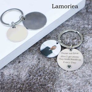 Personalised Memory Keyring, Rest In Peace Keyring, Memory Loss Keyring, Personalized keychain Photo keychain Custom photo keychain