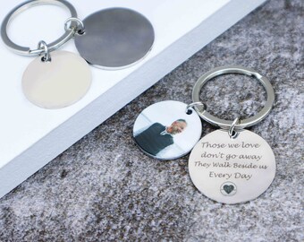 Personalised Memory Keyring, Rest In Peace Keyring, Memory Loss Keyring, Personalized keychain Photo keychain Custom photo keychain