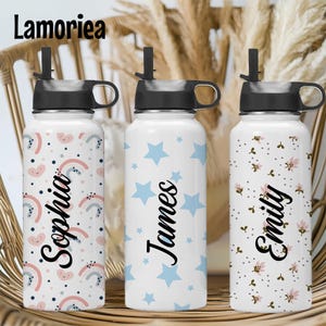 Personalized Kids Water Bottle, Back to School Gifts, Name Water Bottle, Kids Gifts, Toddler Tumblers, Kids School Gift, Kids Birthday Gift